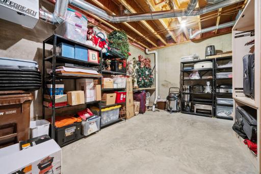 Storage & Mechanical Room features great storage & areas!