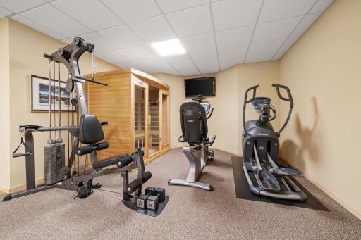 Open area, currently used as an exercise room