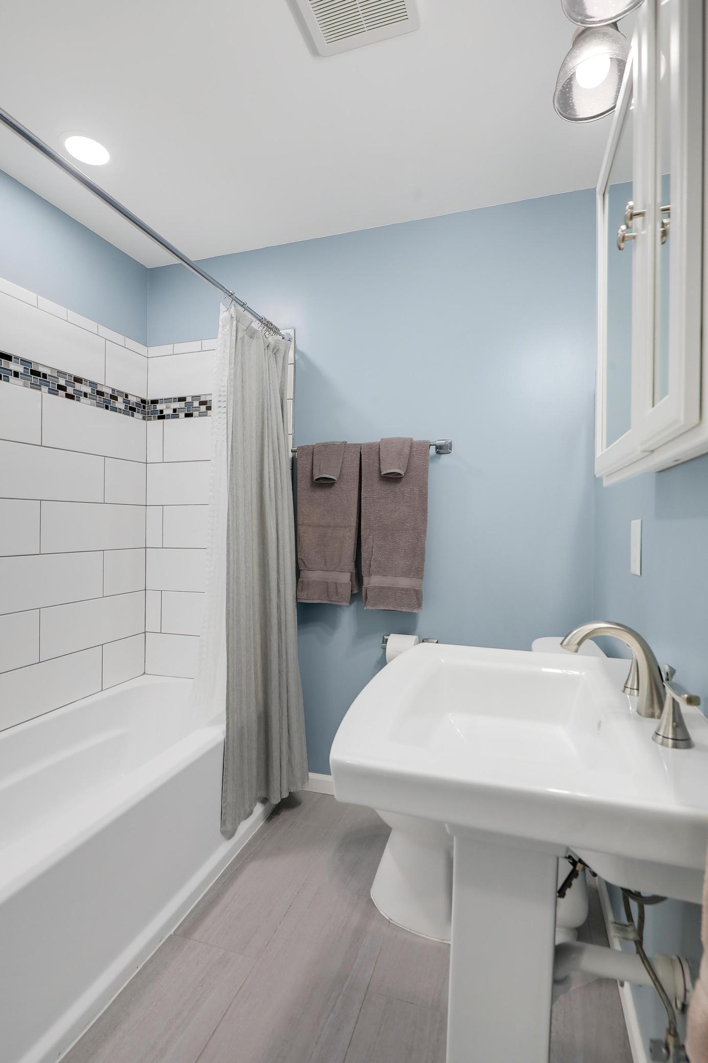 Stunning full bathroom remodel.