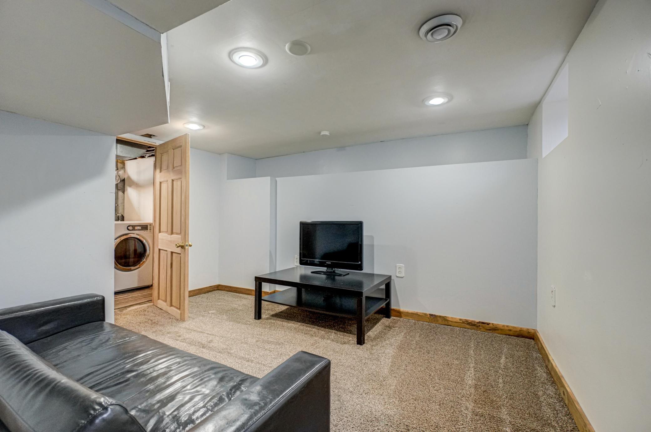 Lower level rec room