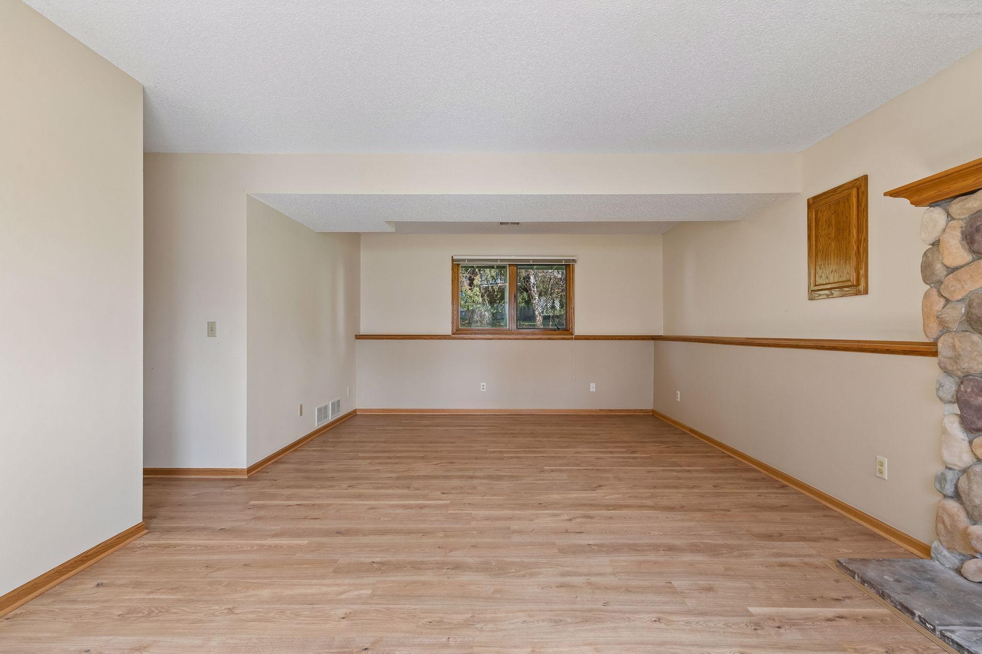 Nice sized game area is adjacent to the family room.