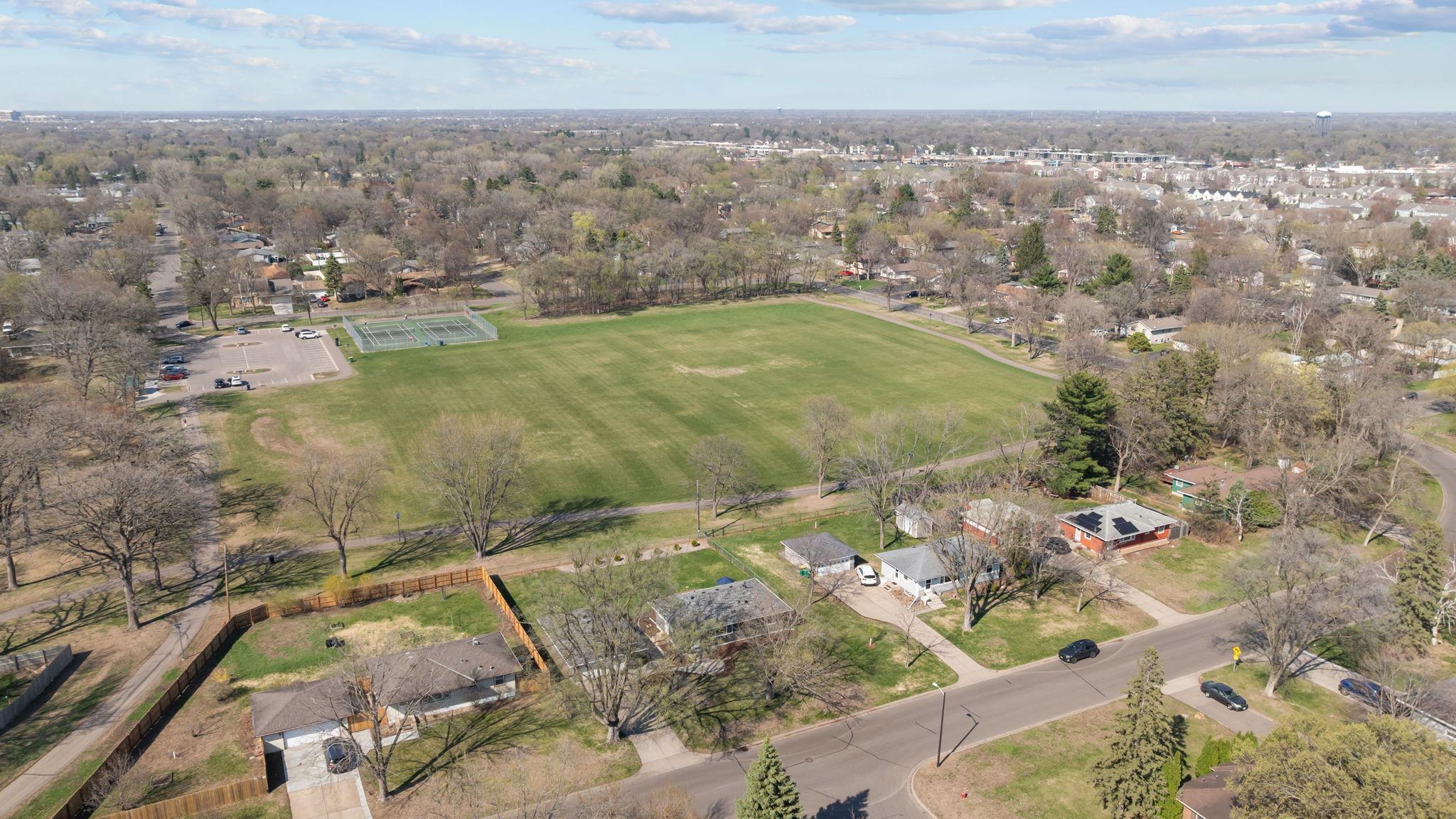 Hartkopf Park is a 24-acre park featuring a nature-themed playground, renovated basketball courts, a cricket field, multi-purpose athletic fields, walking trails with lighting, two restroom buildings, and and picnic facilities.