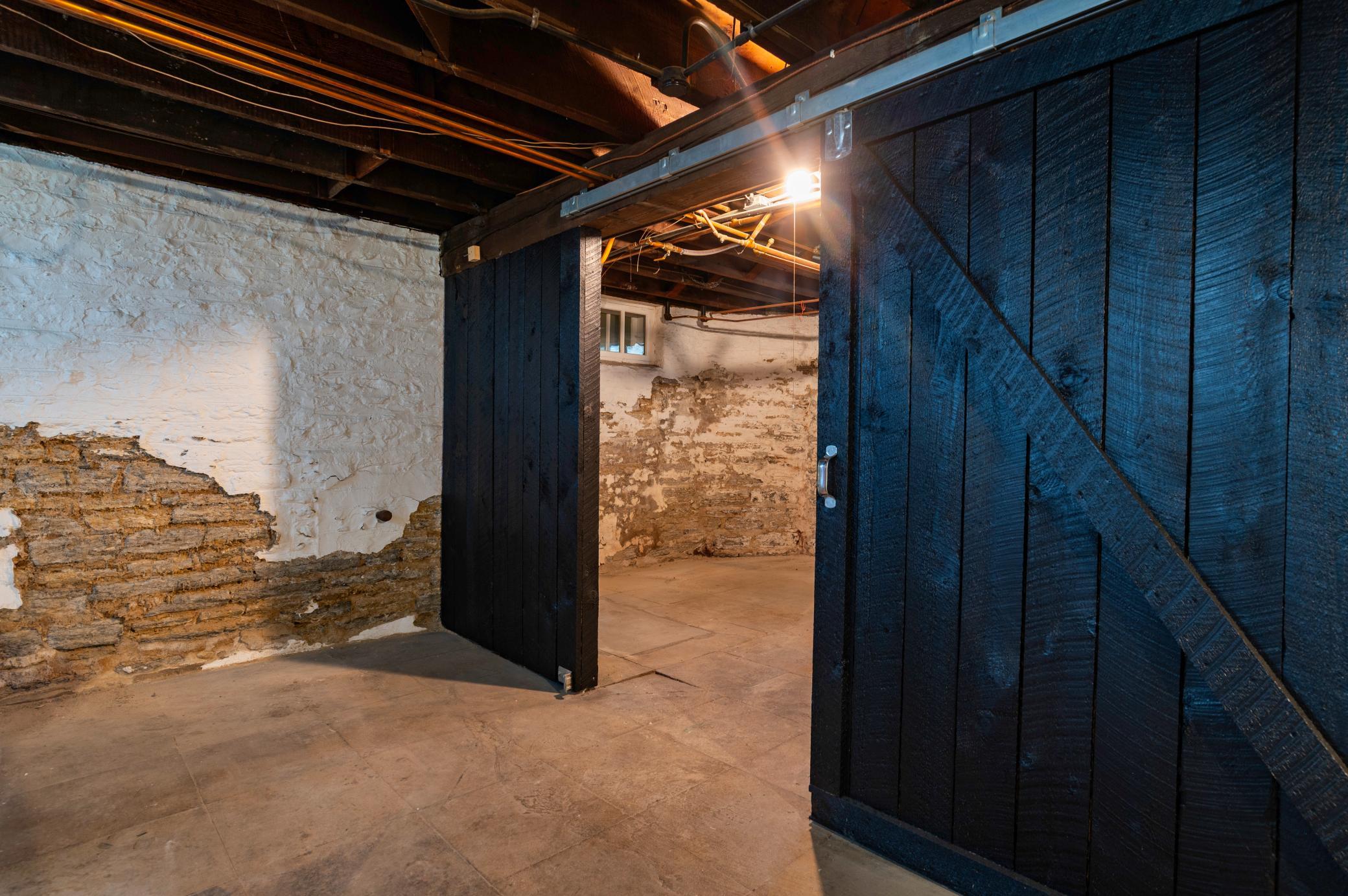 The basement is ready to be finished with large open spaces and a rough-in for future bathroom already completed.