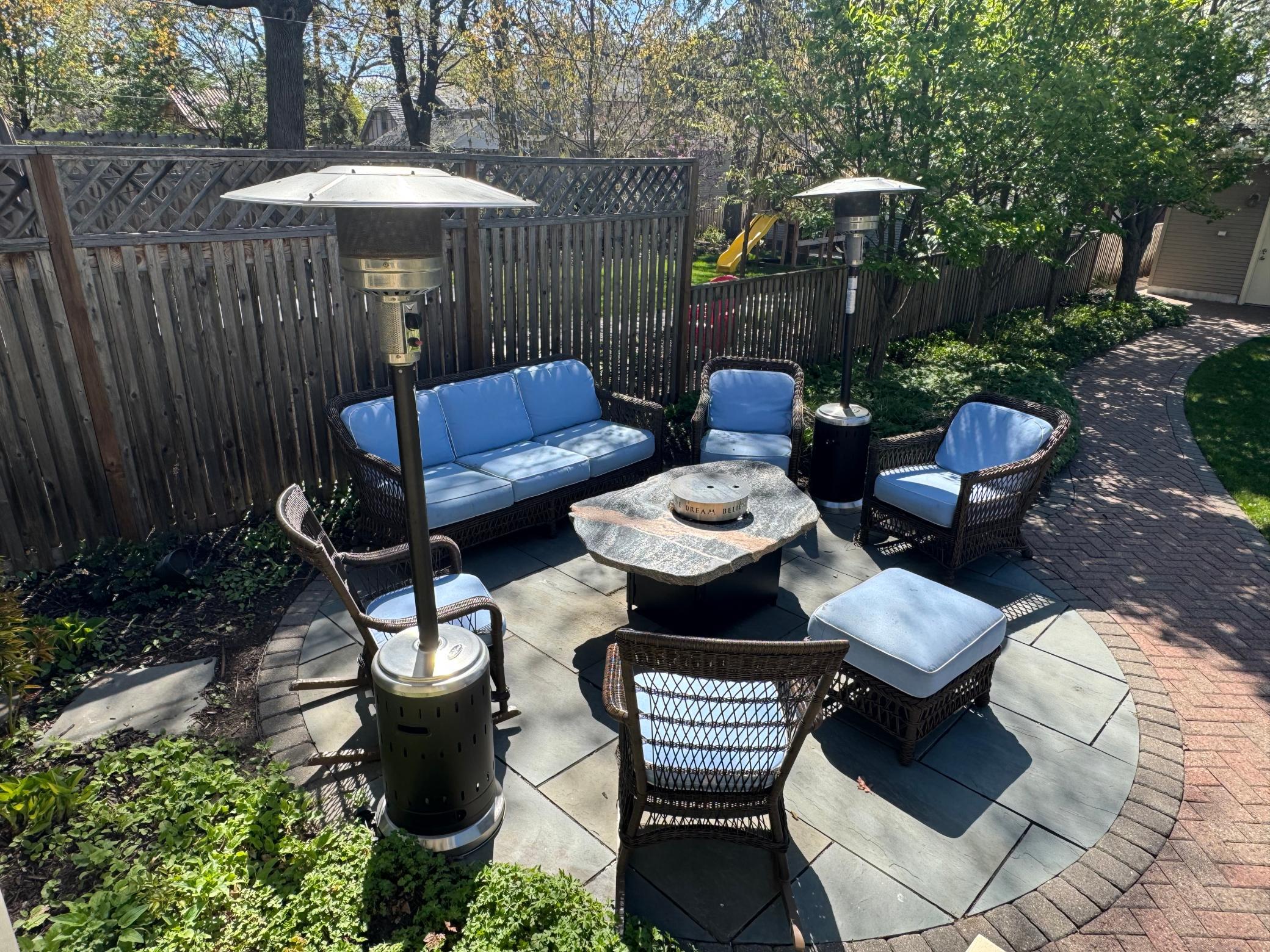 Enjoy the summer evening on your relaxing patio.