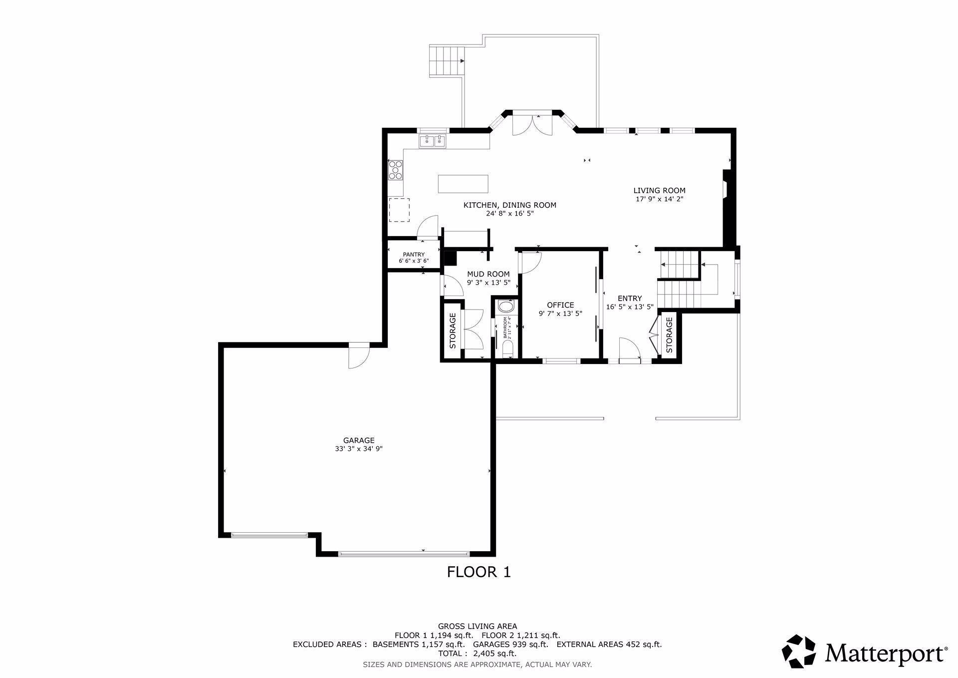 Floor plan - Main level