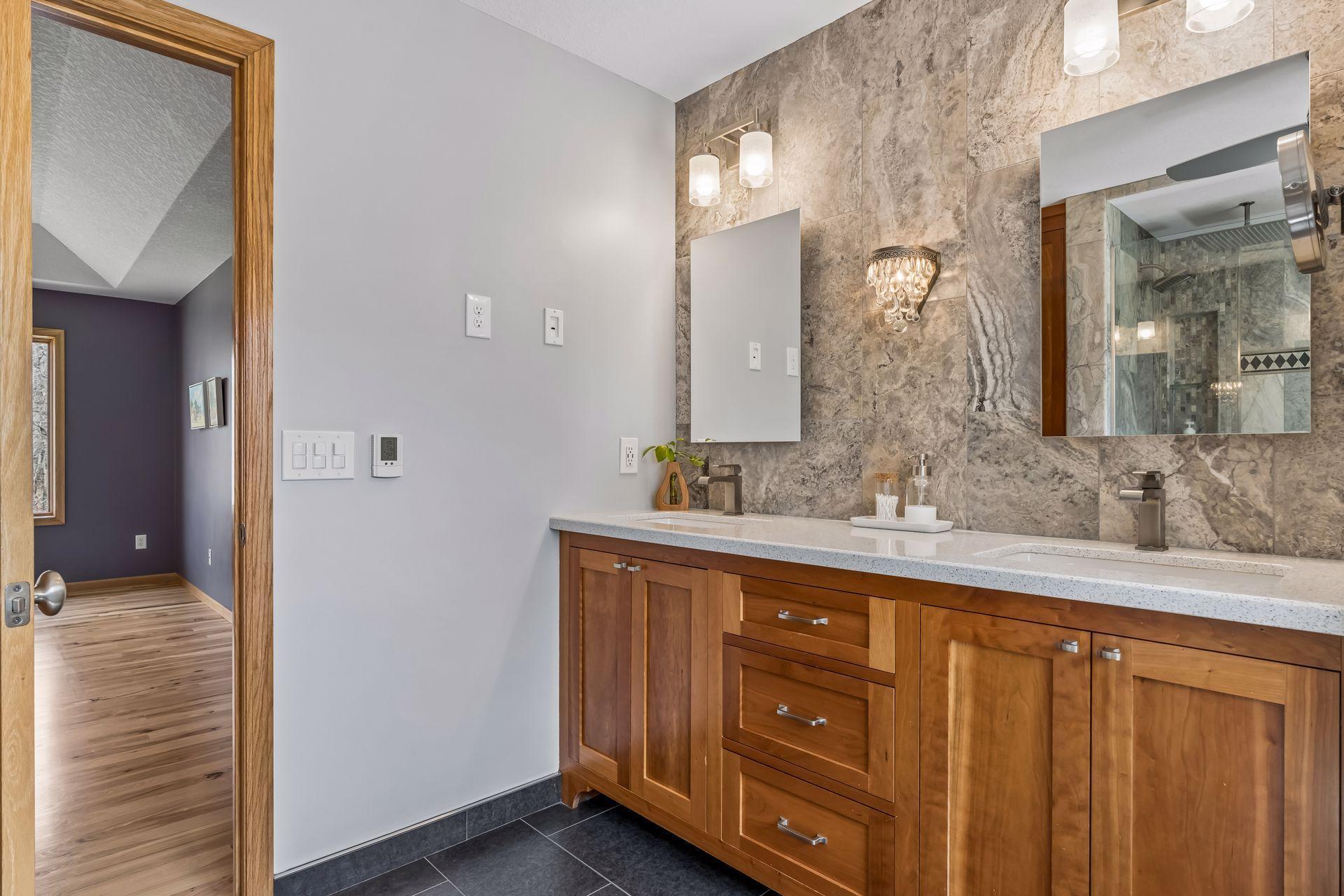 Luxurious primary ensuite bathroom is over the top!