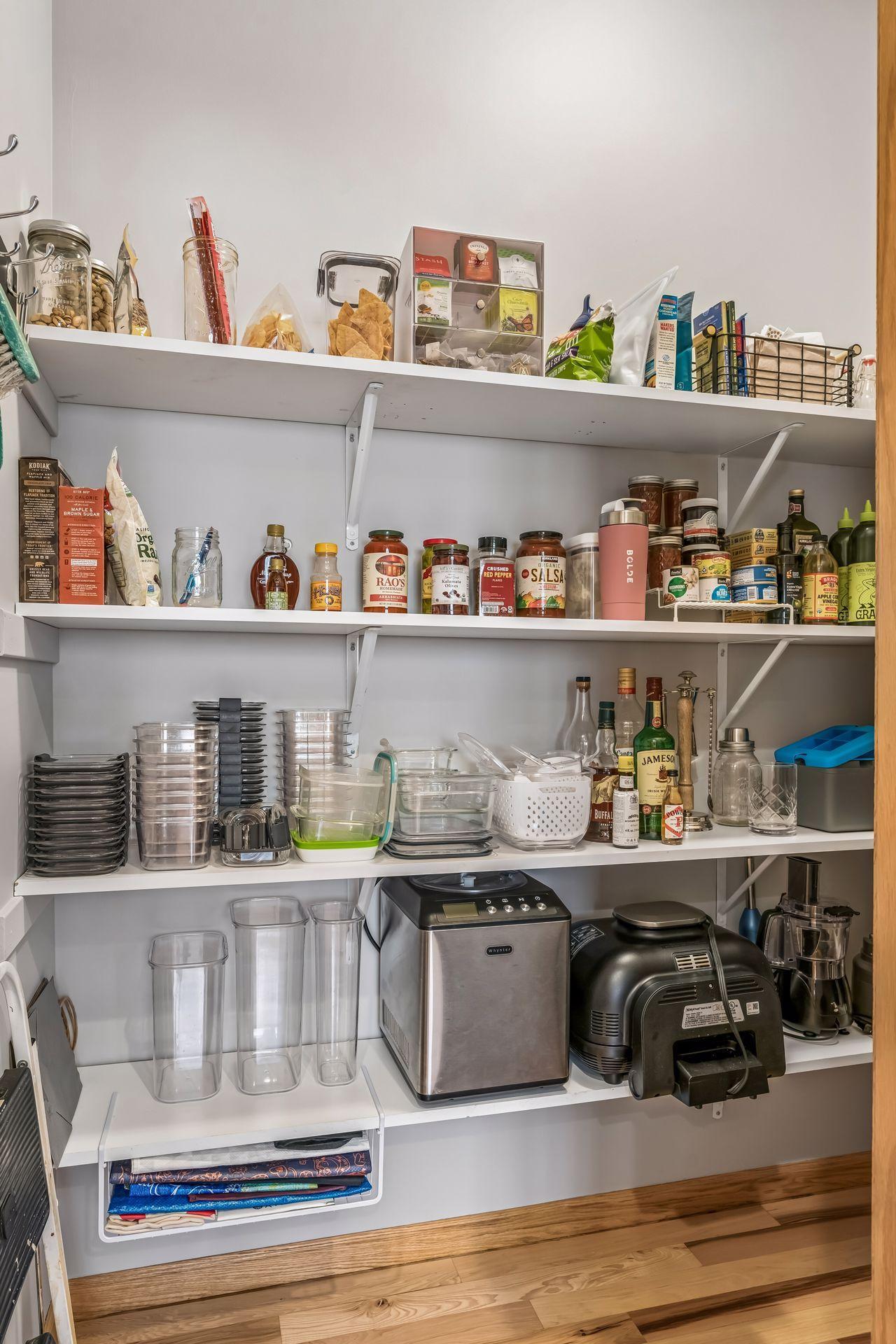 A very desirable walk-in pantry!