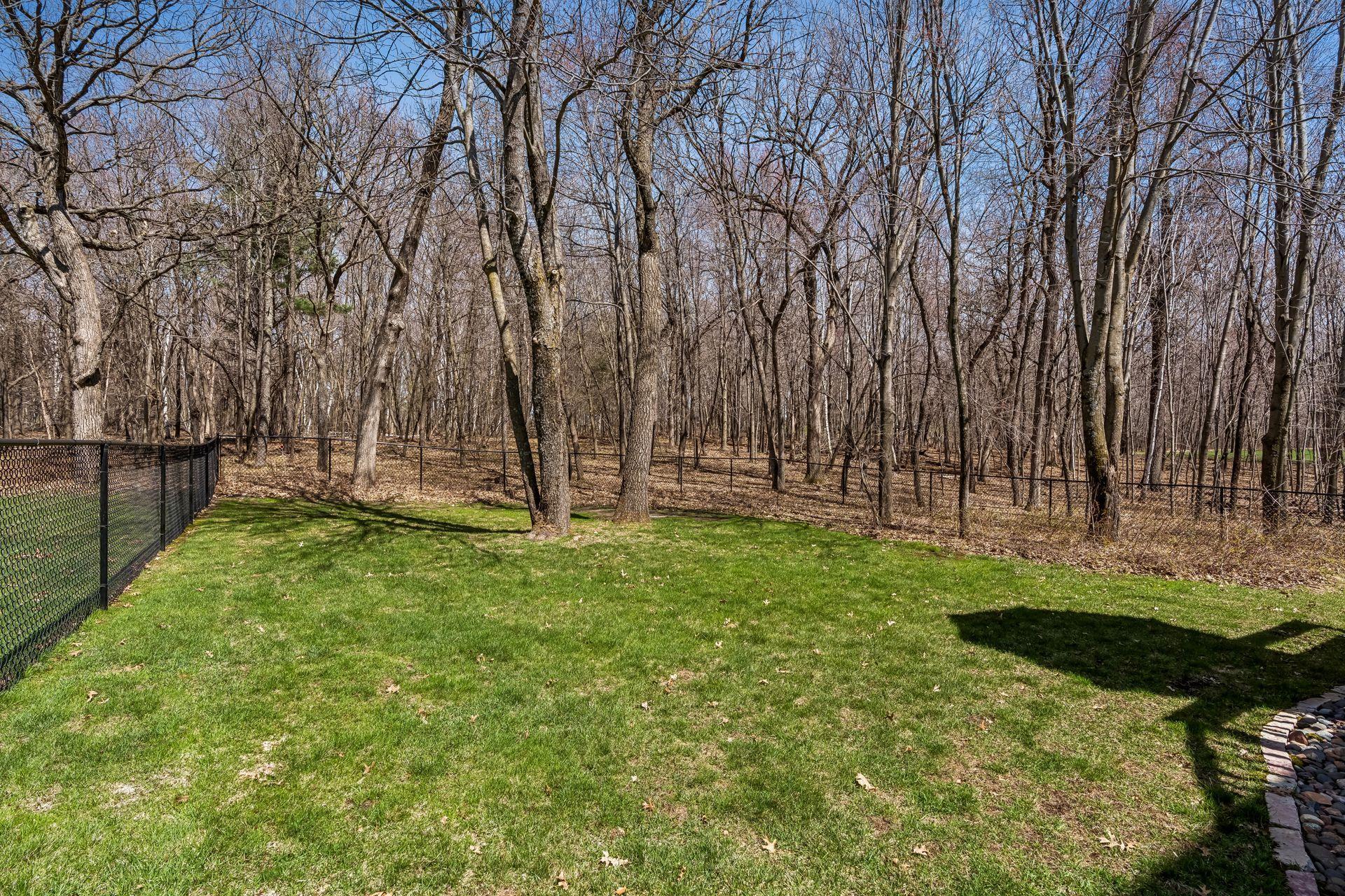 A secluded 2.5 acre wooded setting.