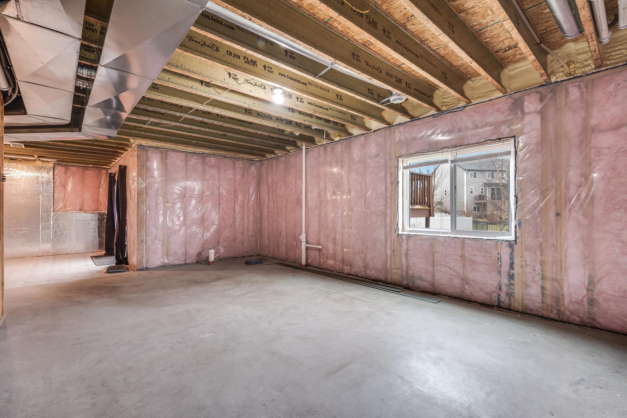 Bath is roughed-in and ready to finish!