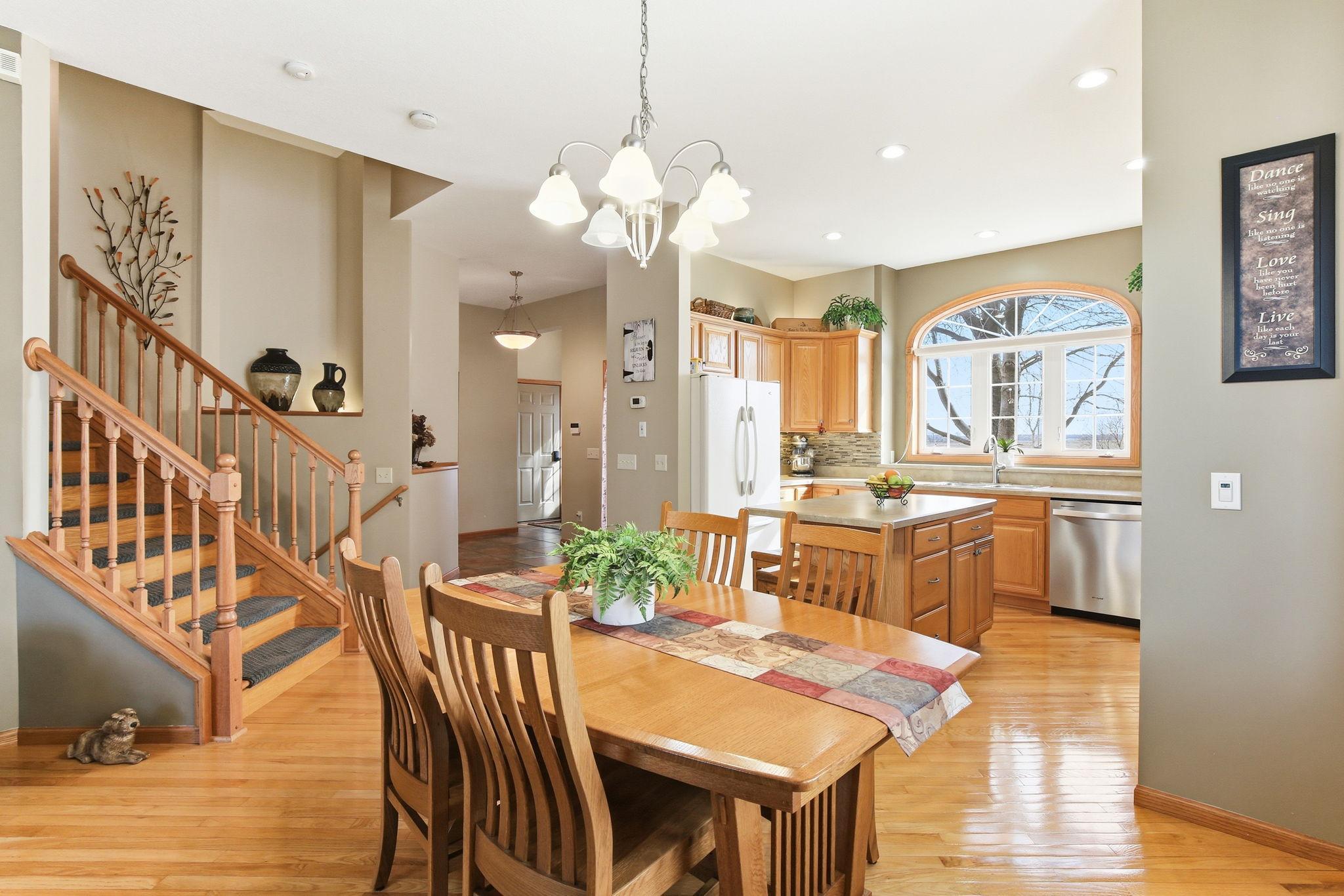 Open layout on the main level!