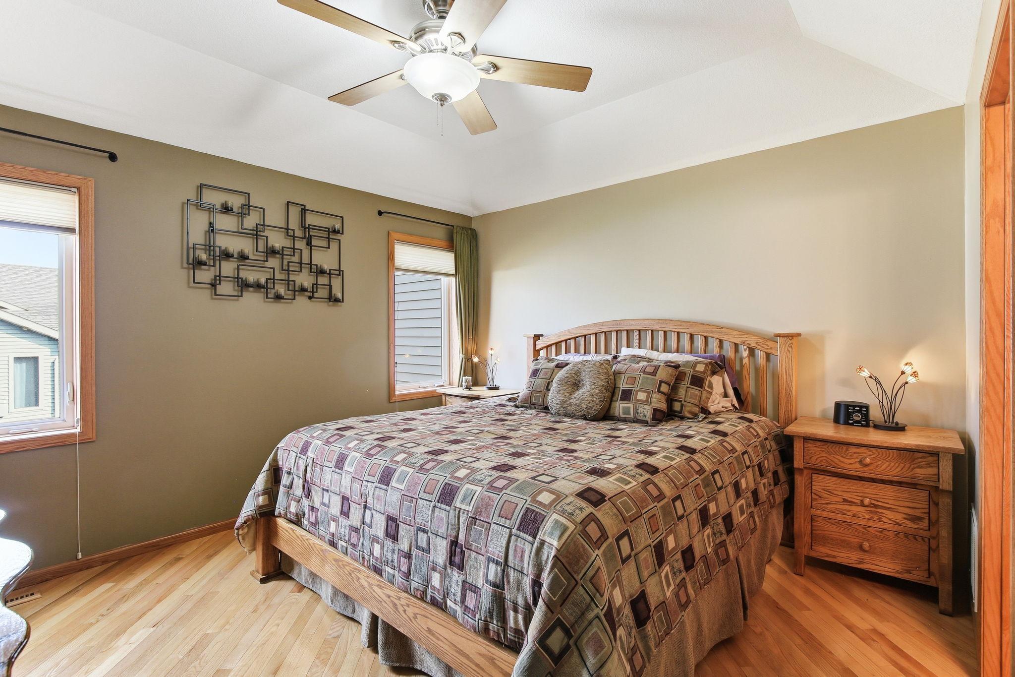 Owner's Bedroom even has beautiful real hardwood floors and a tray vault ceiling!
