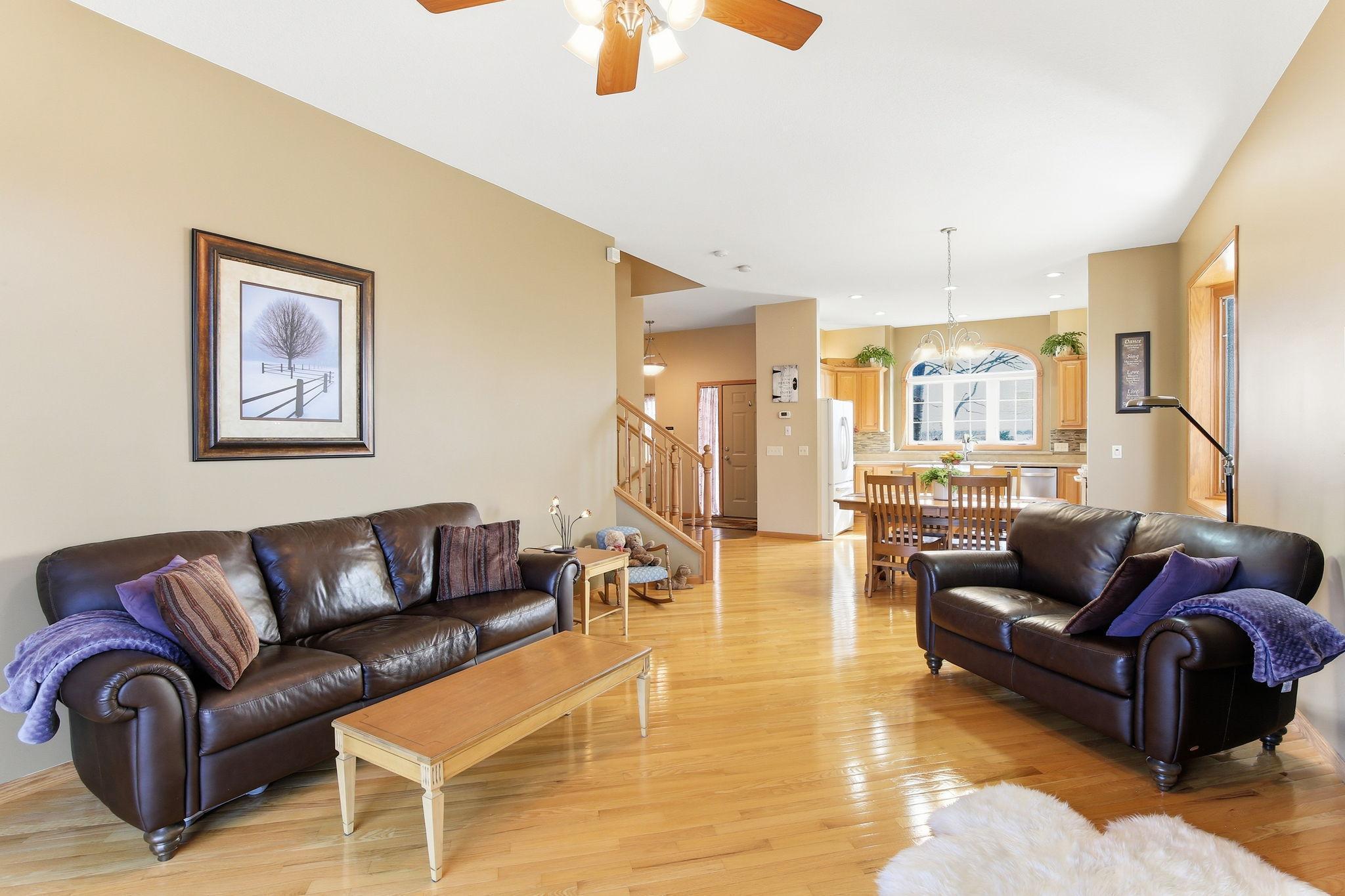 Gorgeous Real Hardwood floors show the quality of this home! Nice open layout!