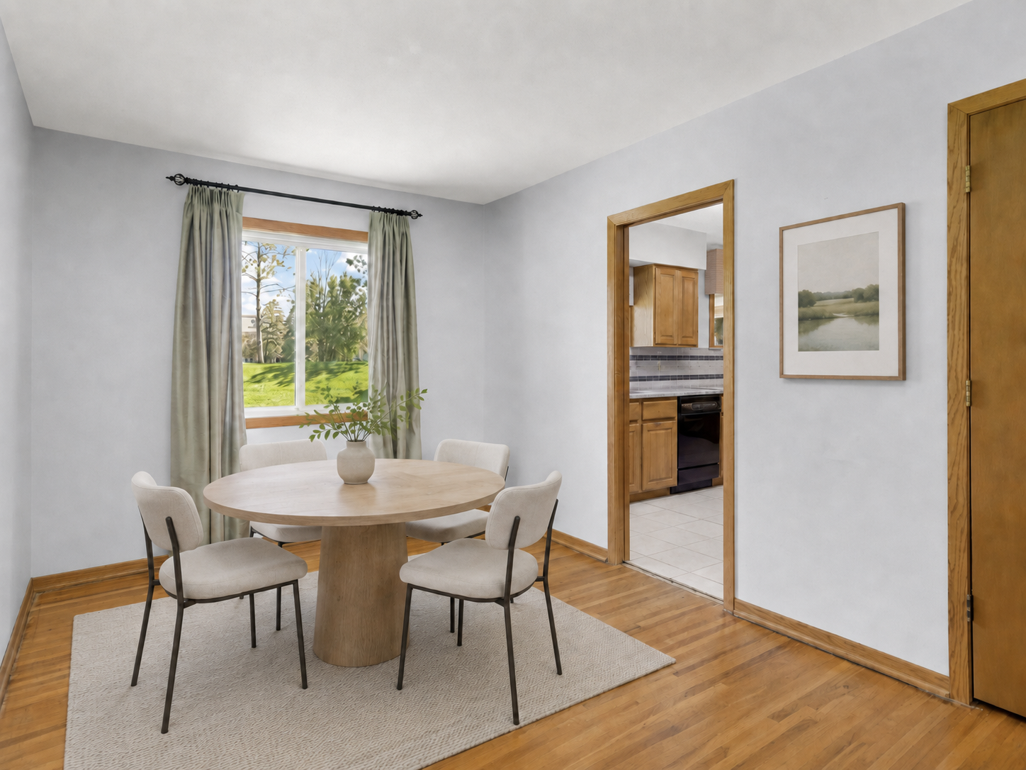 Virtually-staged Bedroom 3 / Dining Room on main floor