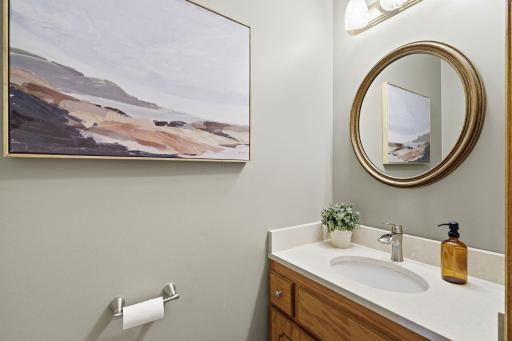 Main level half bathroom