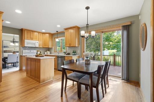 Informal dining room right off the kitchen.