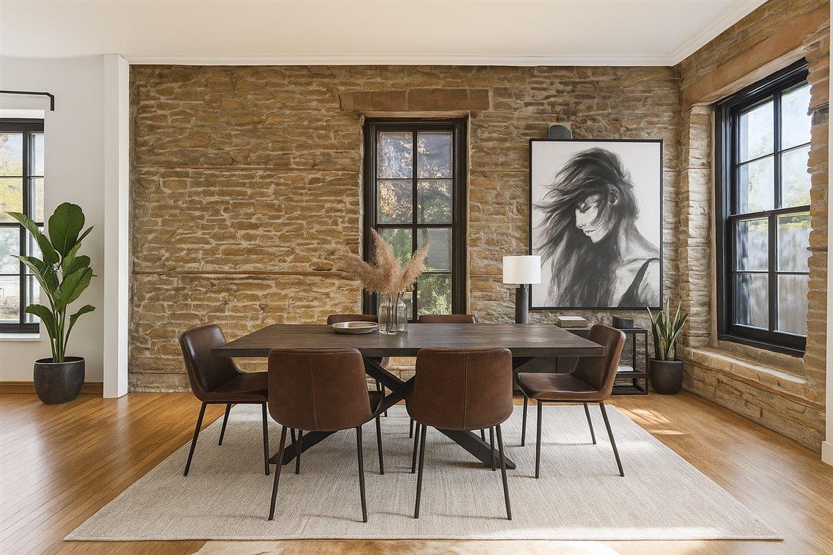 02-dining room -virtually staged