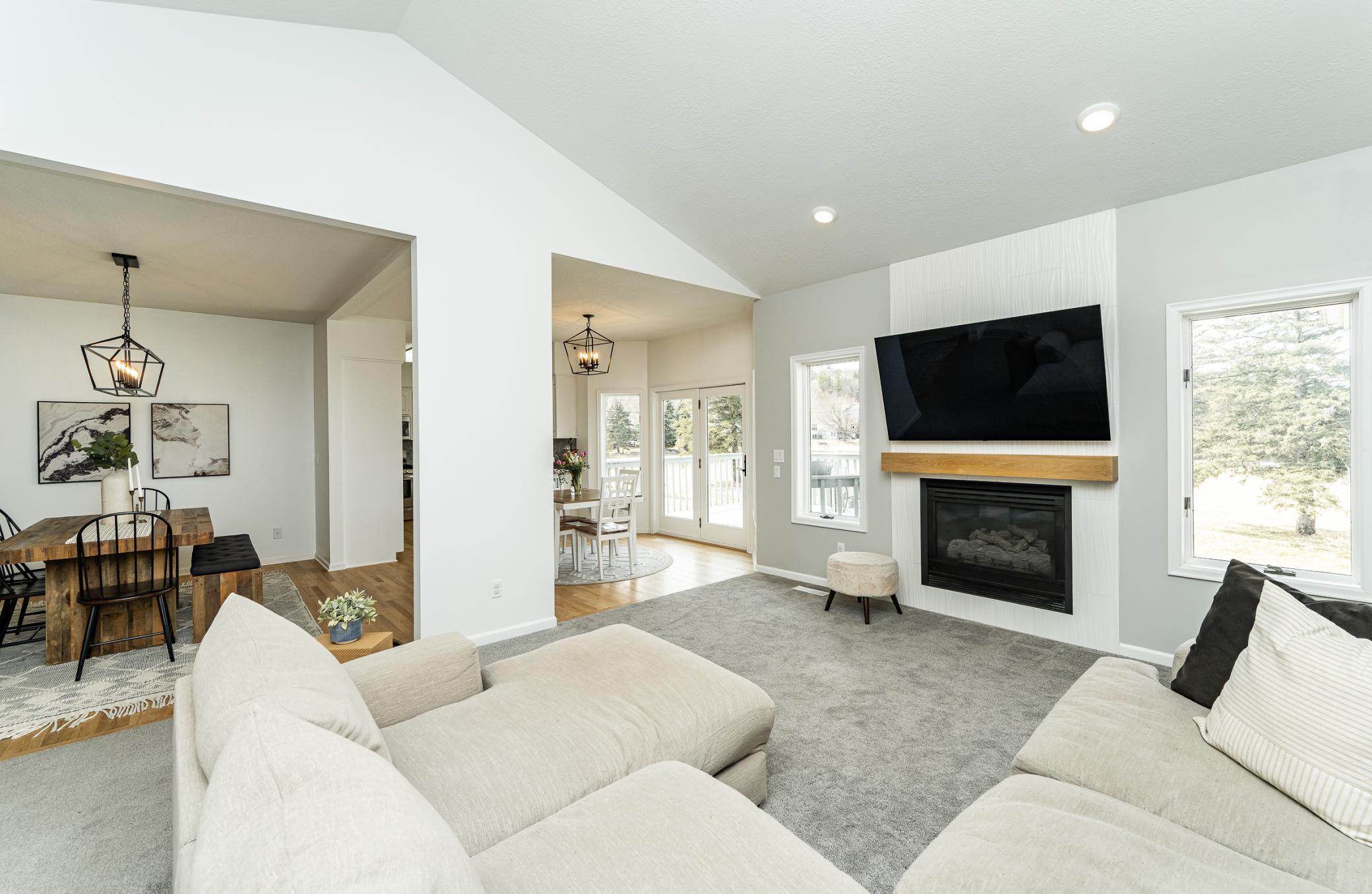 Easy flow with abundant natural light.