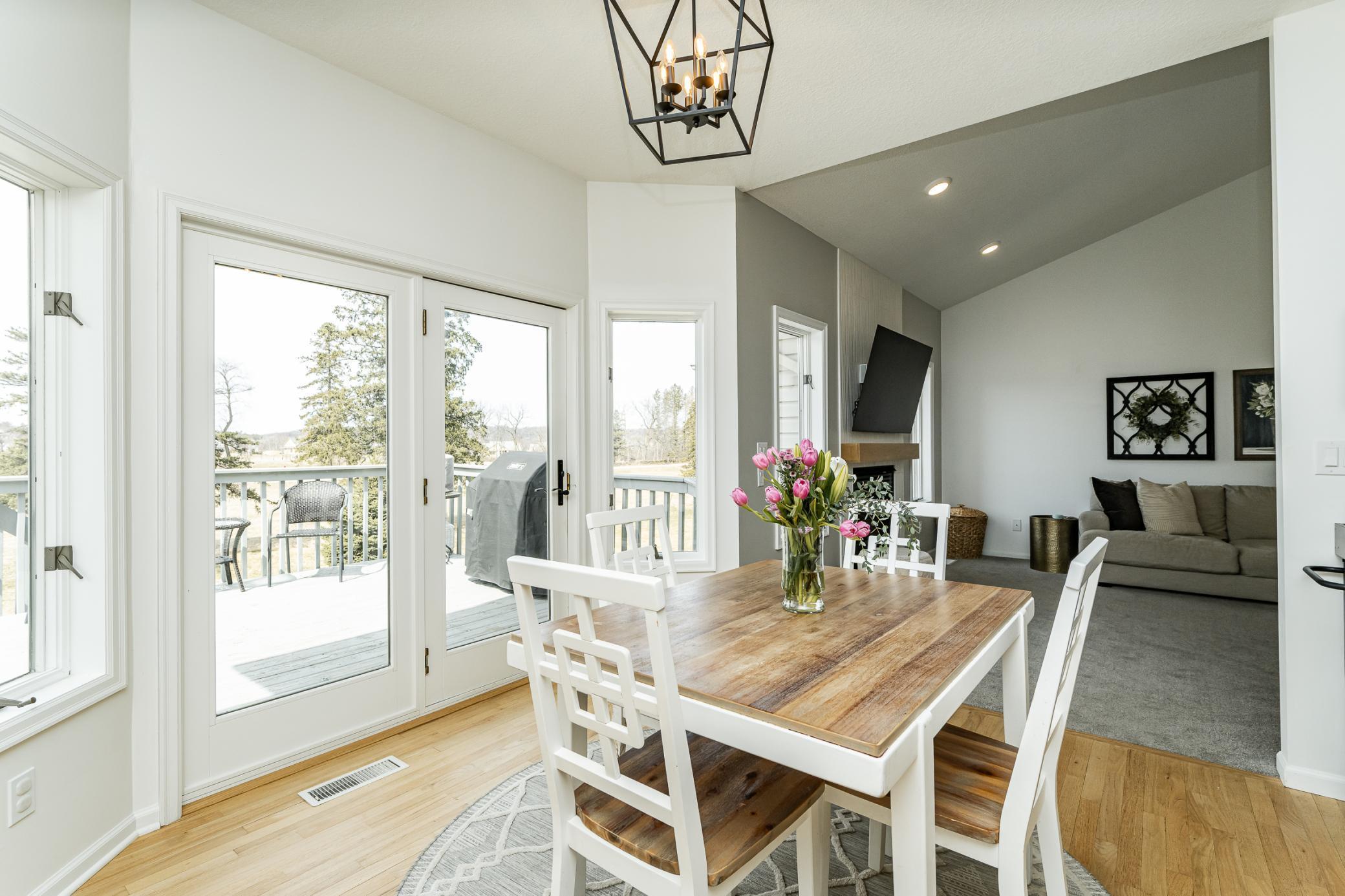 Walk out to your NEW deck (to be completed by end of April) and enjoy the serene setting.