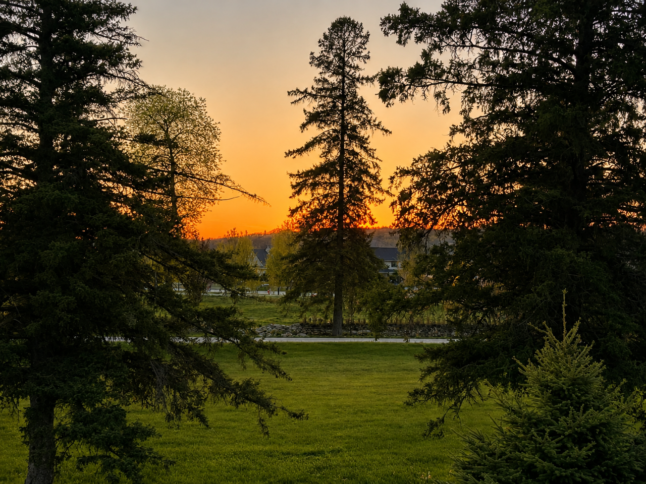 Evening views from the deck