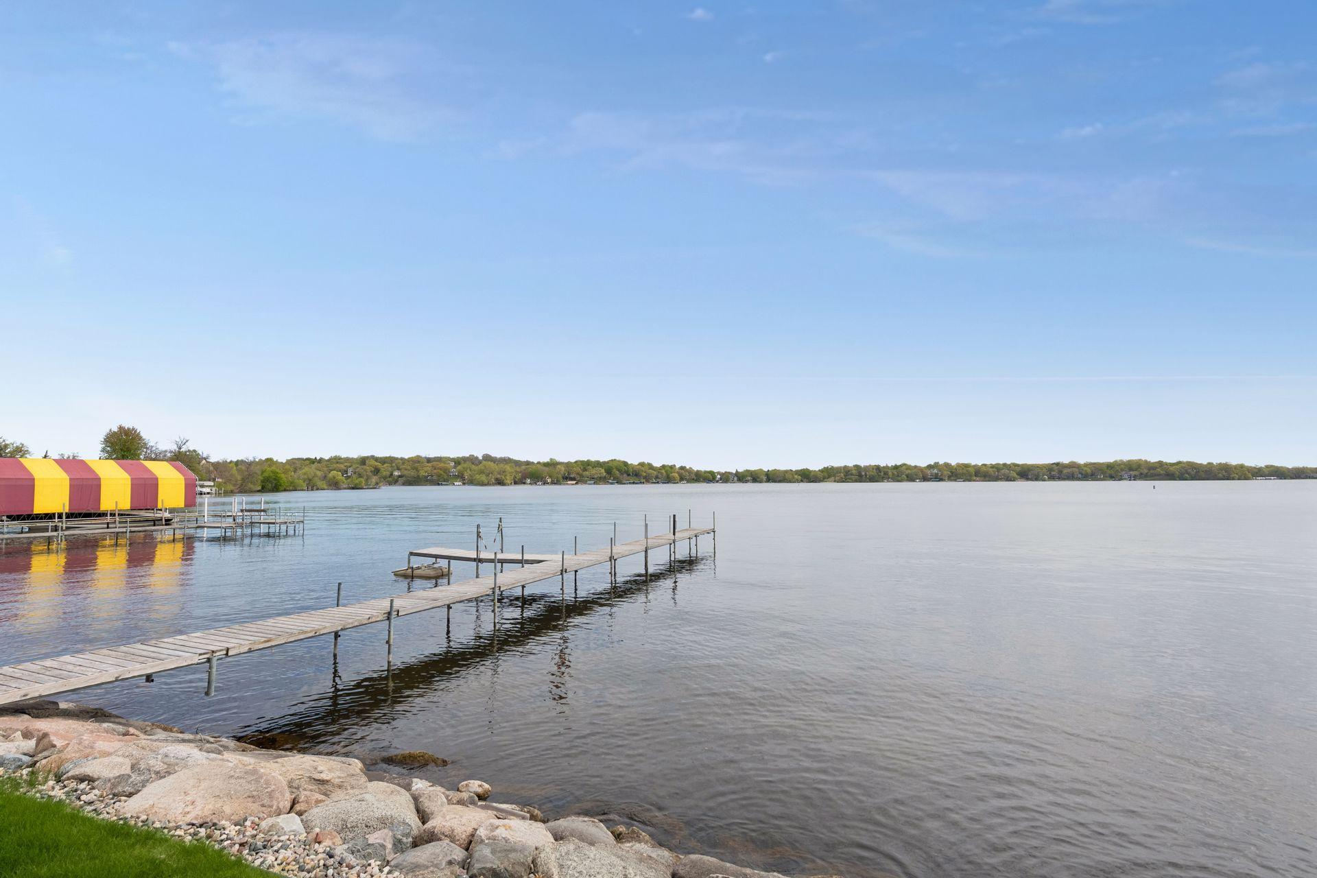 Your private cedar dock and 7,000-pound TonkaLift boat lift provide a premier gateway to the best of Lake Minnetonka