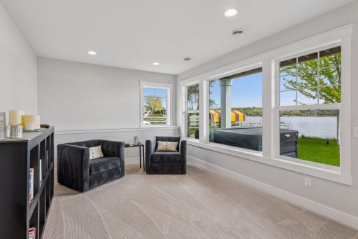 Take in the views or go out and relax in the 6-person Jacuzzi hot tub on the walkout patio.