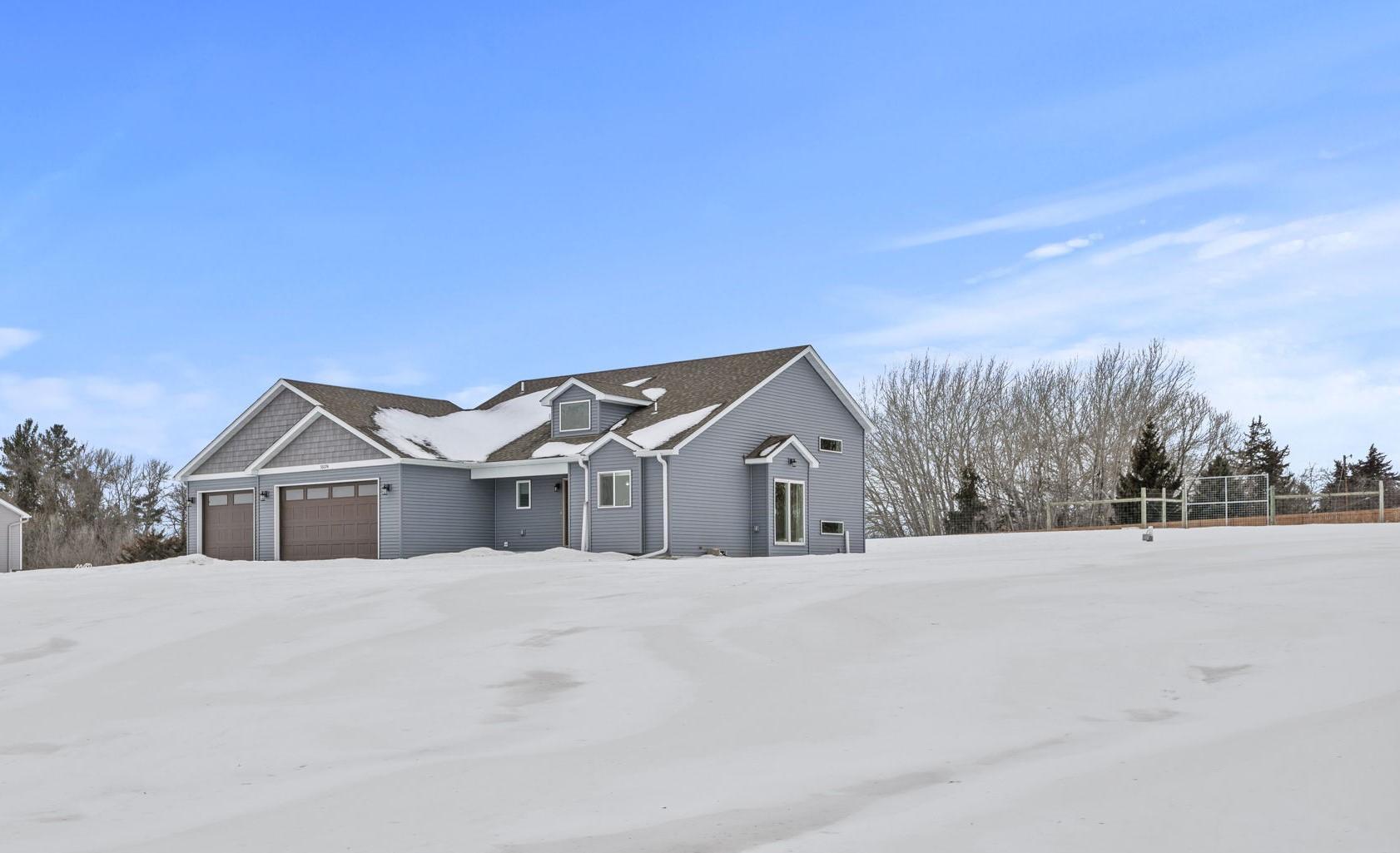 North side of home with walkout