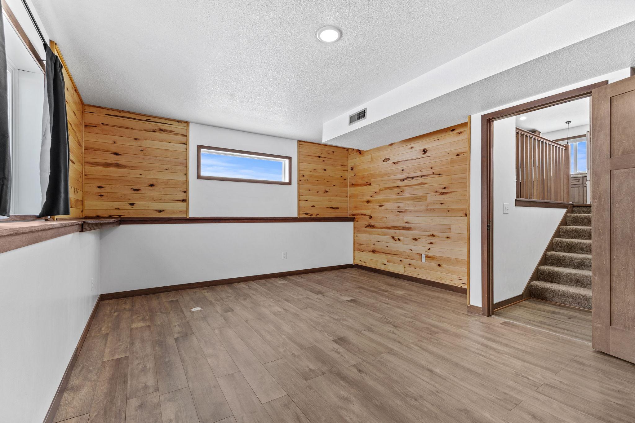 Lower level family room/exercise room