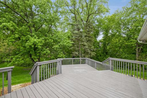 Massive deck for effortless indoor/outdoor living.