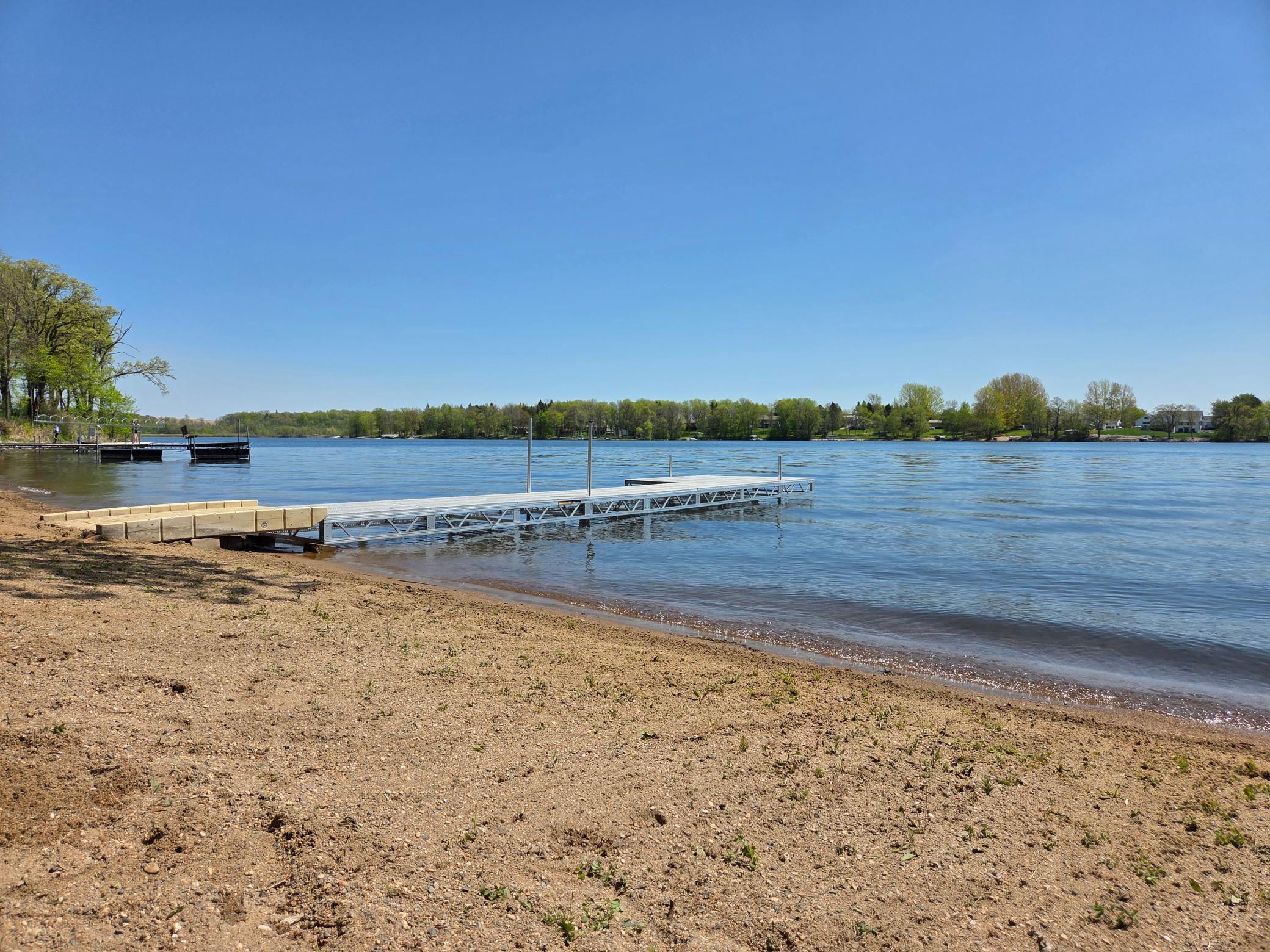 65' Sand Beach & 32' aluminum dock (included)