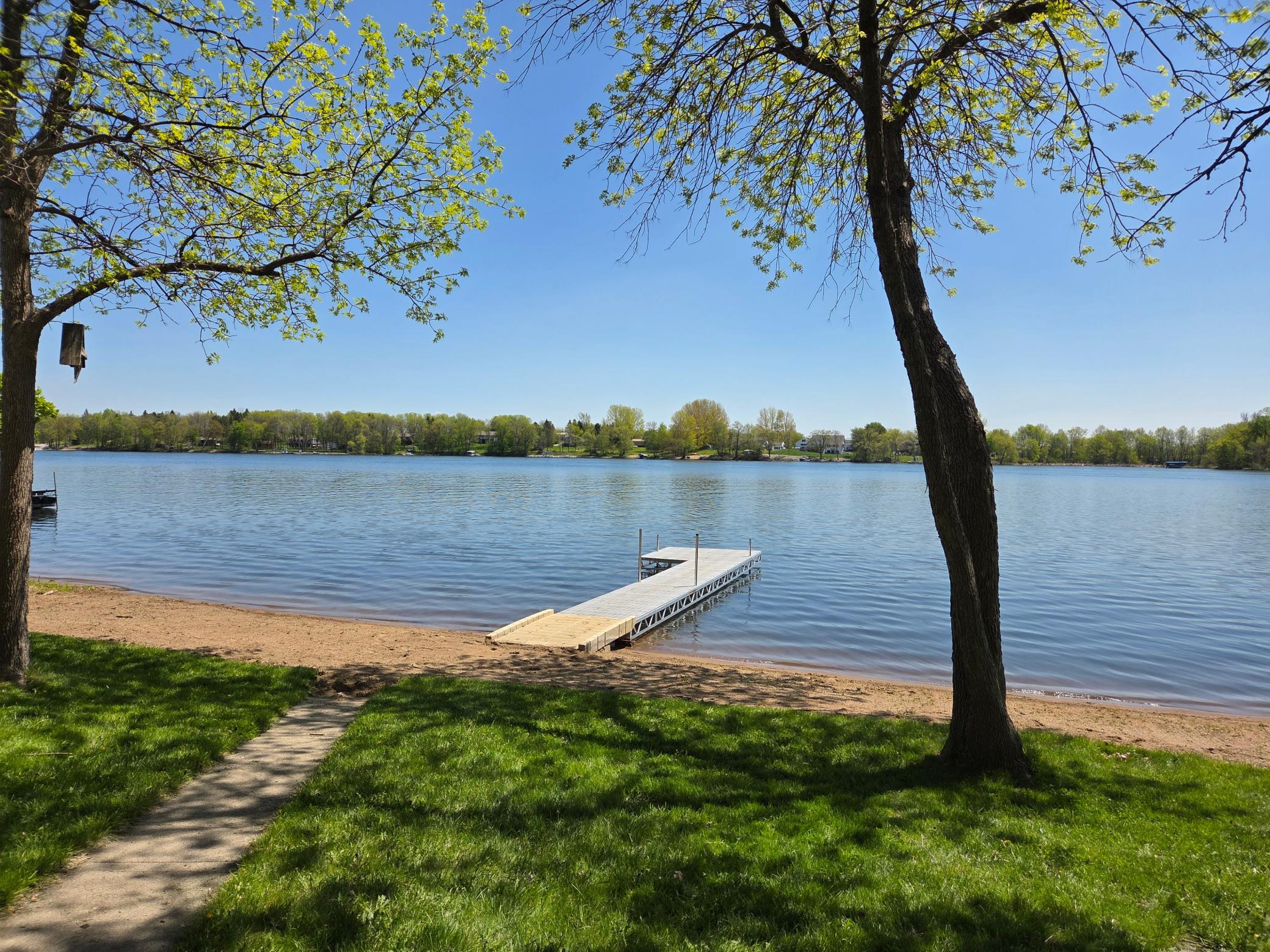 65' Sand Beach & 32' aluminum dock (included)