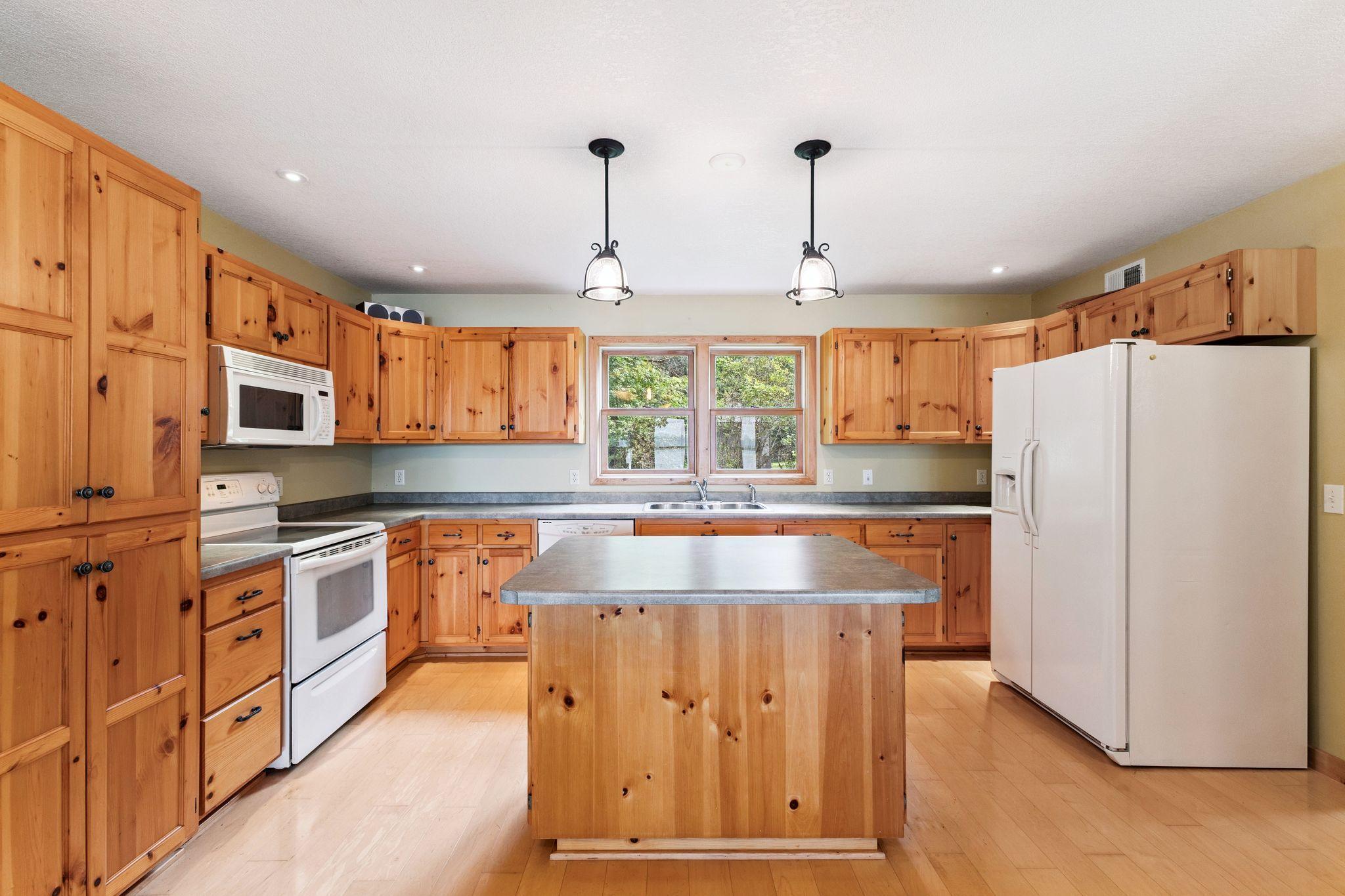 The kitchen viewed from the dining area