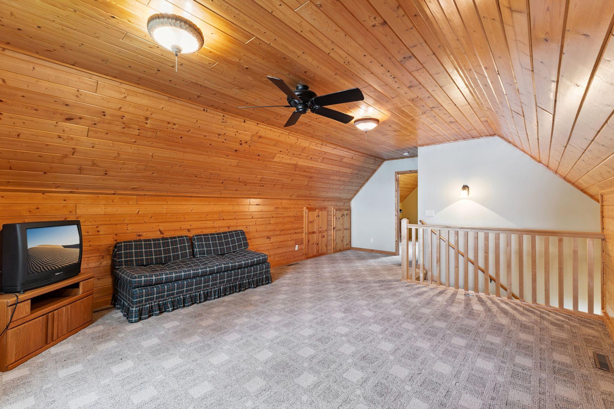 Upper level bunk/game/amusement room or combination of all