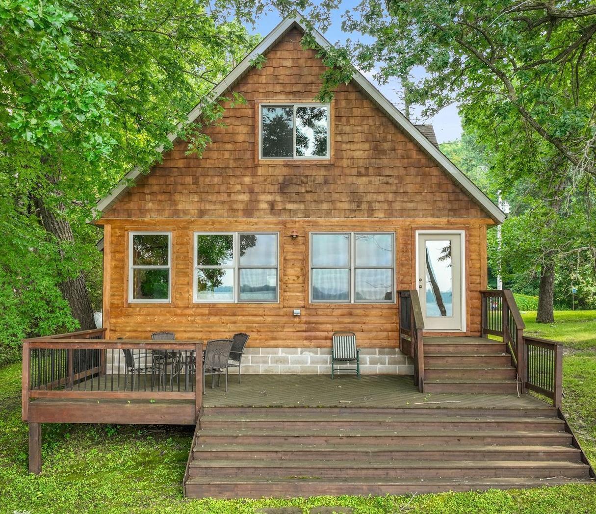 Lake side of the home