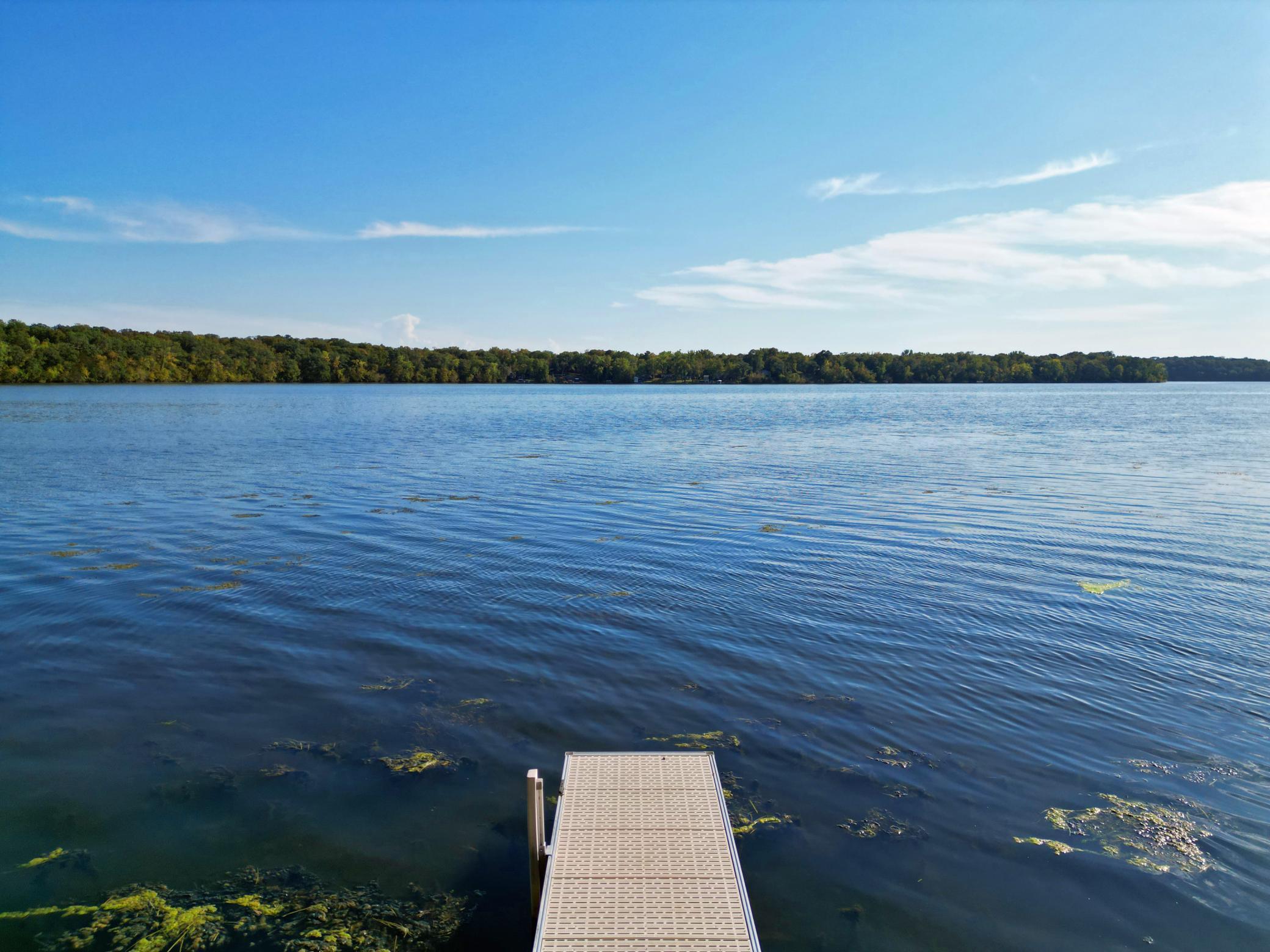 Arial Lake View From Dock