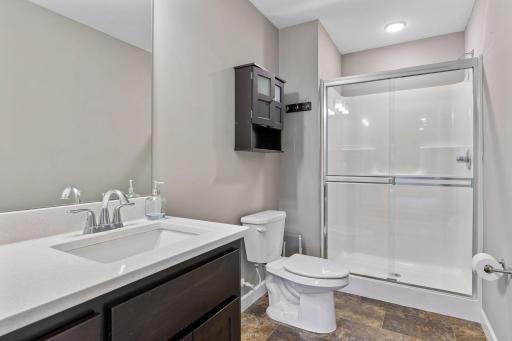 Lower level three quarter bath