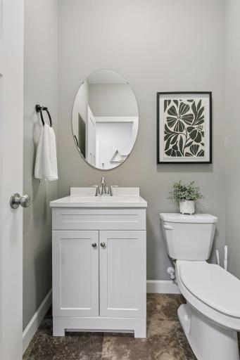 Main level half bath