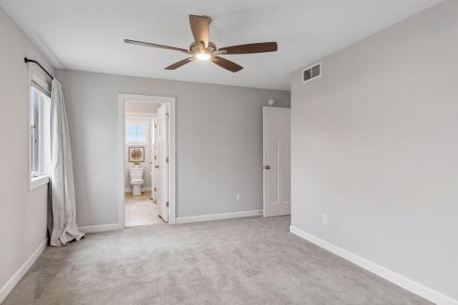 Second bedroom opens to Jack and Jill bath