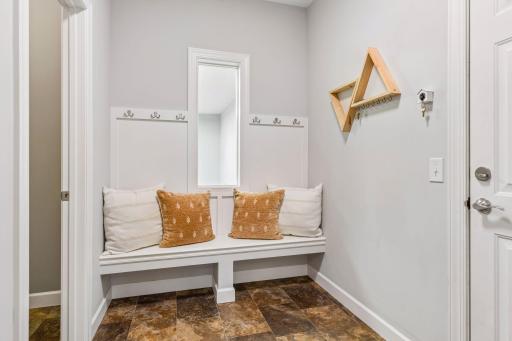 Mudroom to attached garage