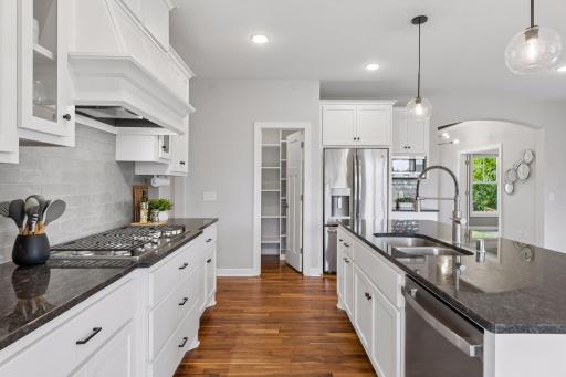 Chef's kitchen with pantry