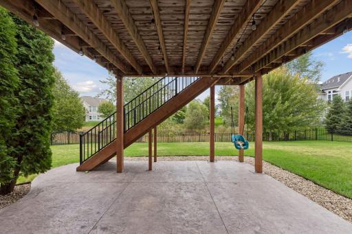Patio in back yard