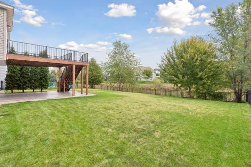 Spacious fenced in back yard