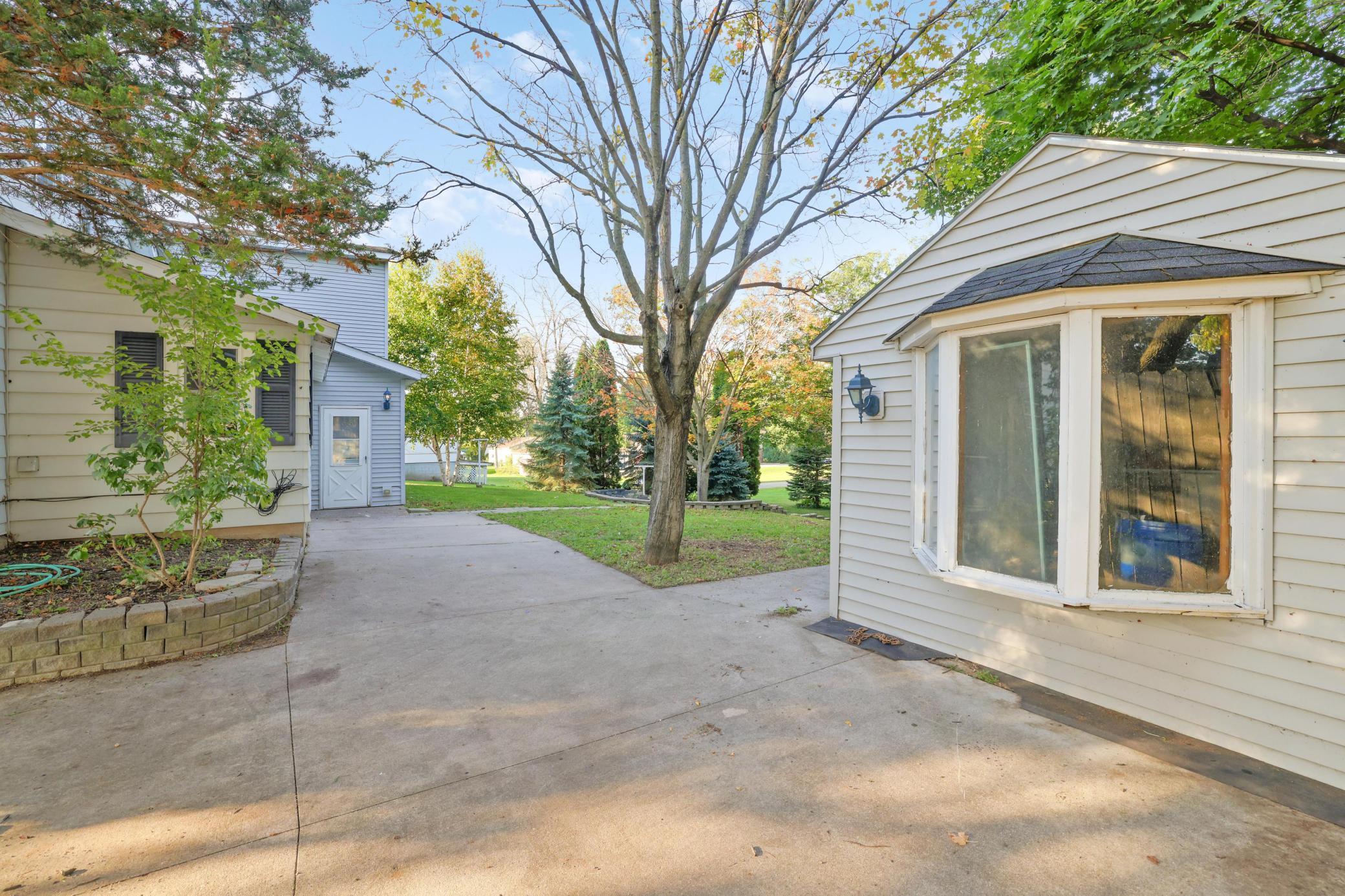 Back Patio and Storage Shed