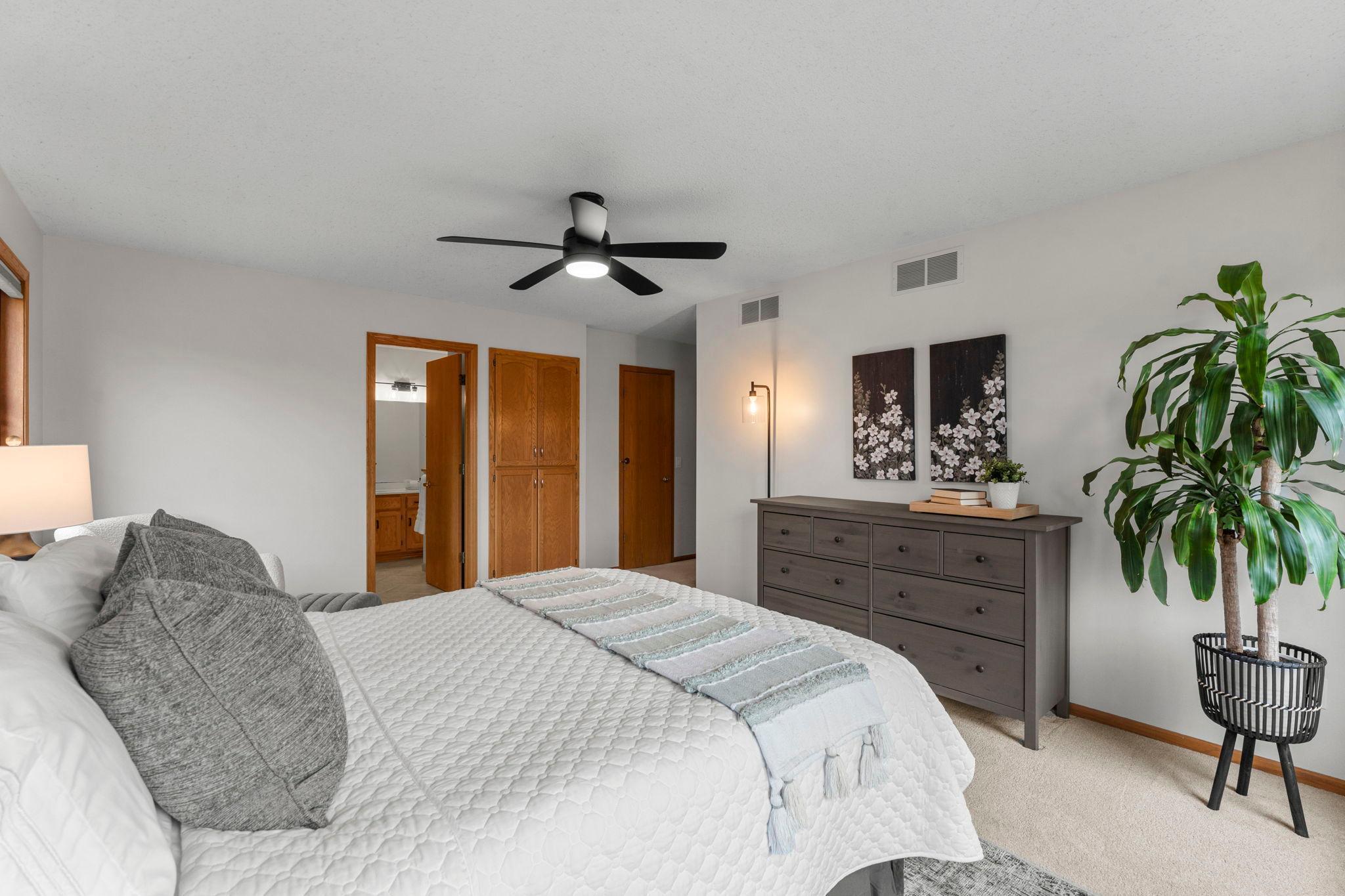 Alternate view of the primary bedroom.