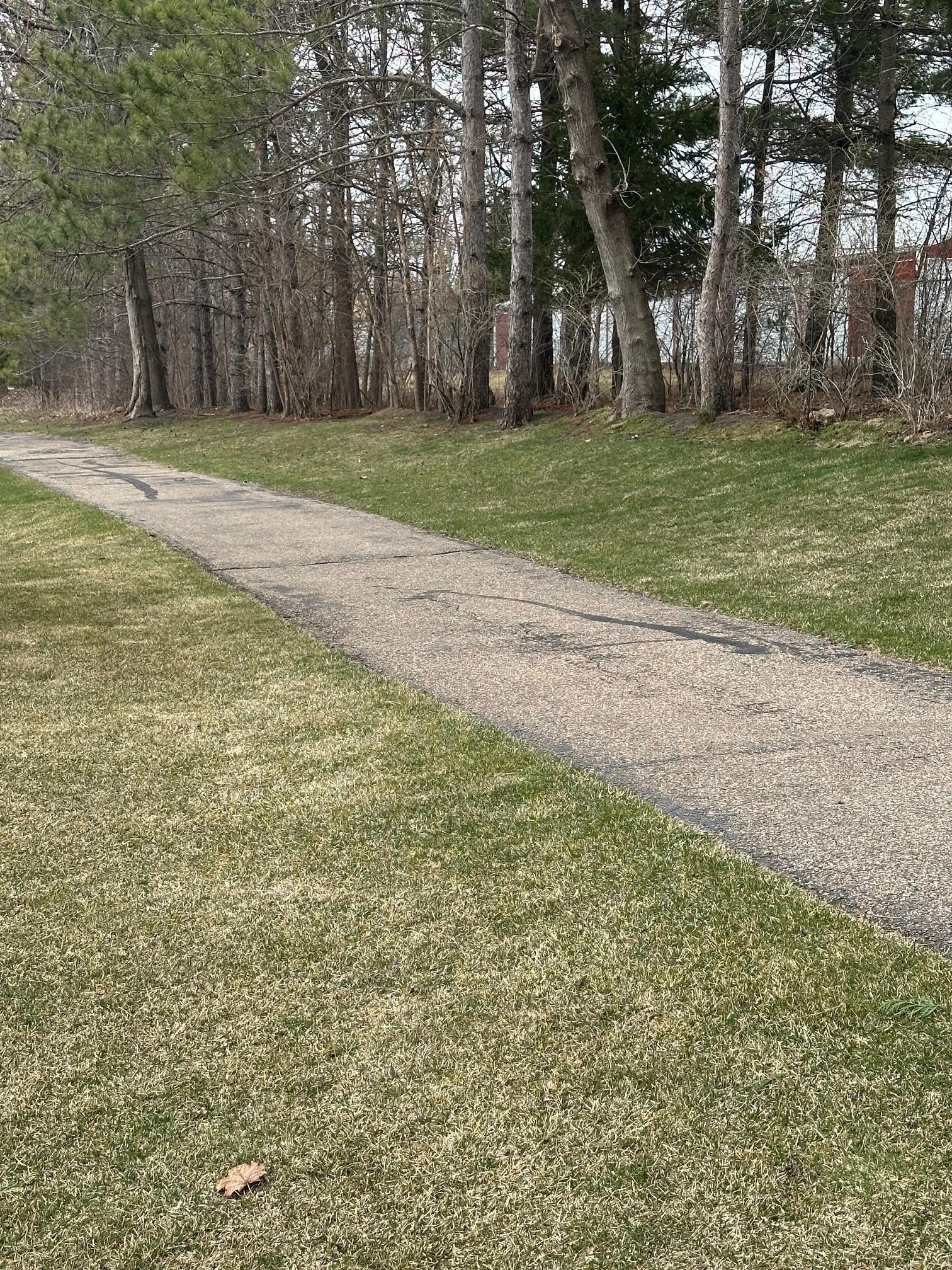 Walking path next to home