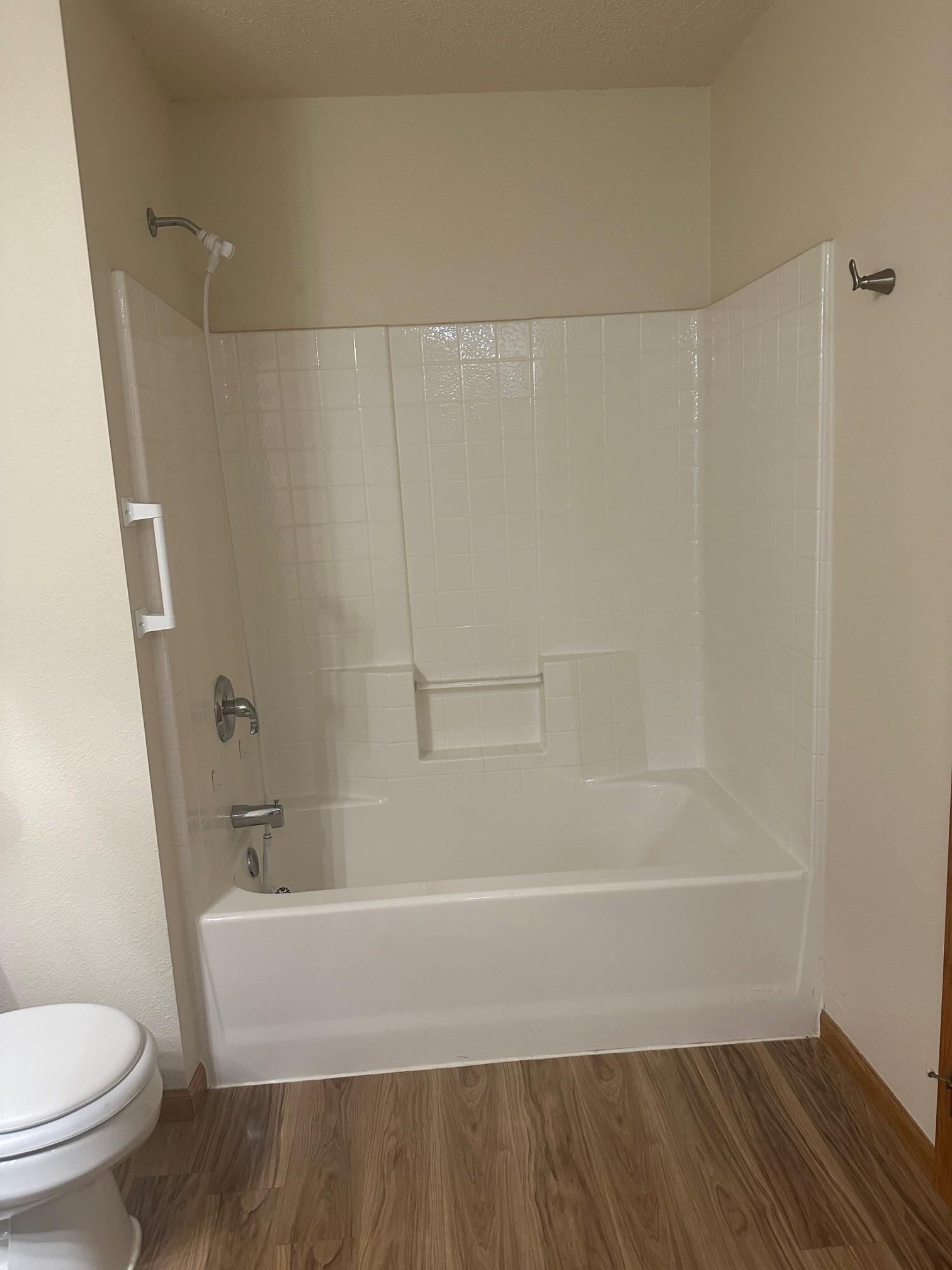 Master bath tub & shower surround