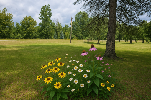 The view from the patio.