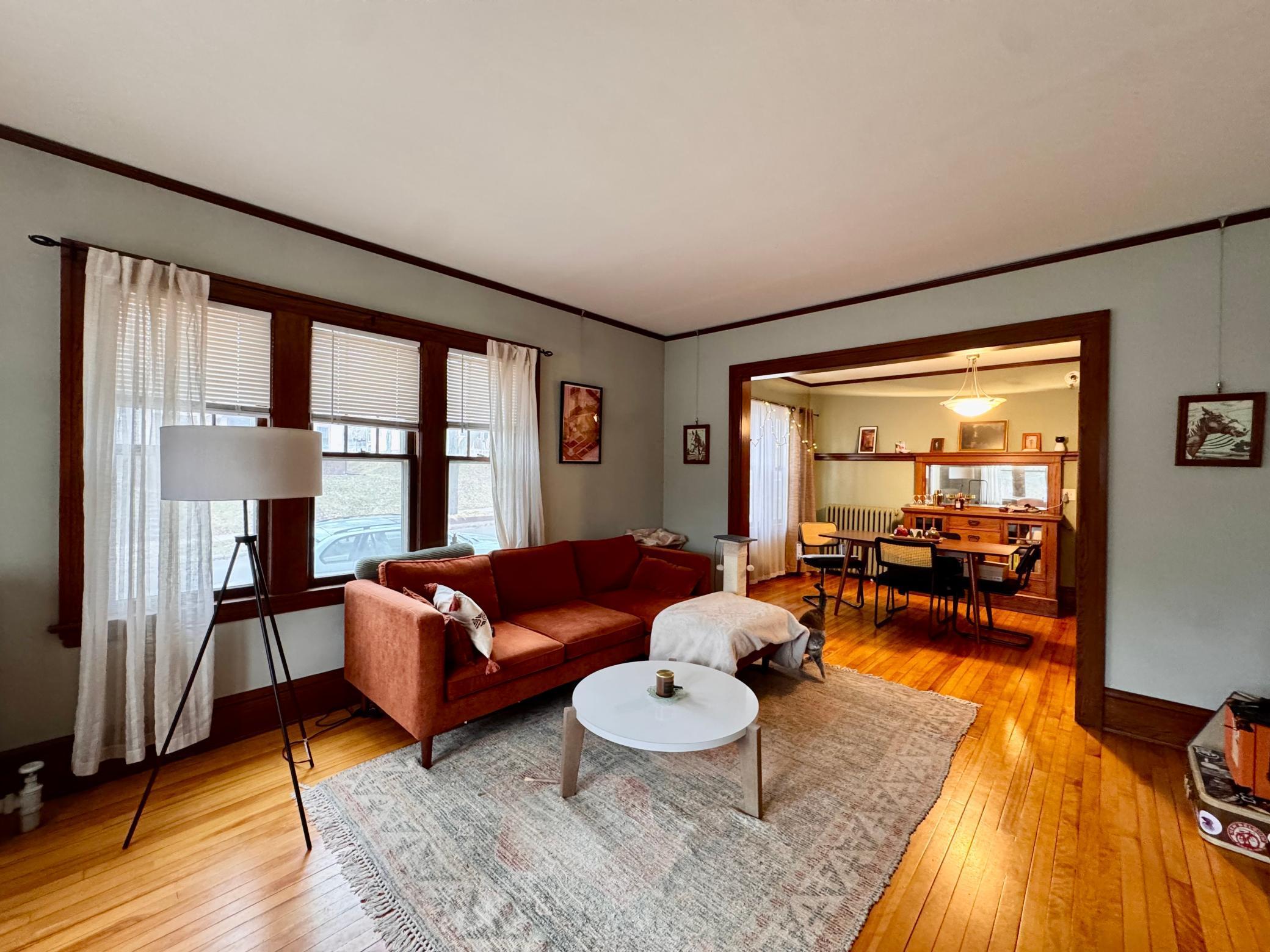 Unit 1 Living room view.