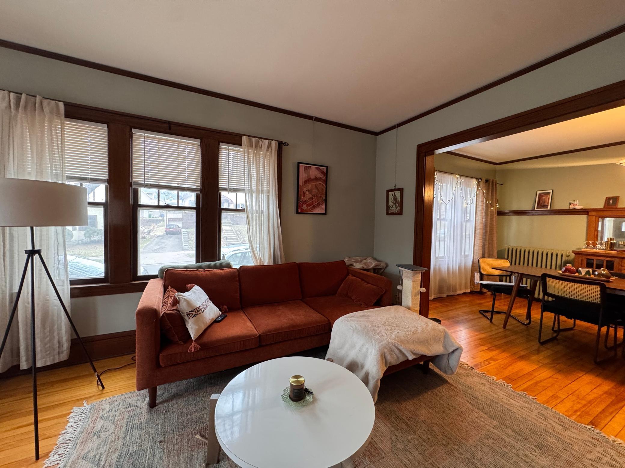 Hardwood floors and sunlit spaces.