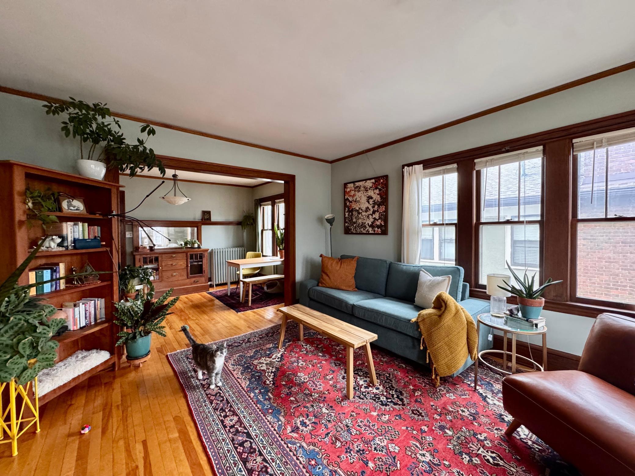 Unit 4 living room and dinning room view