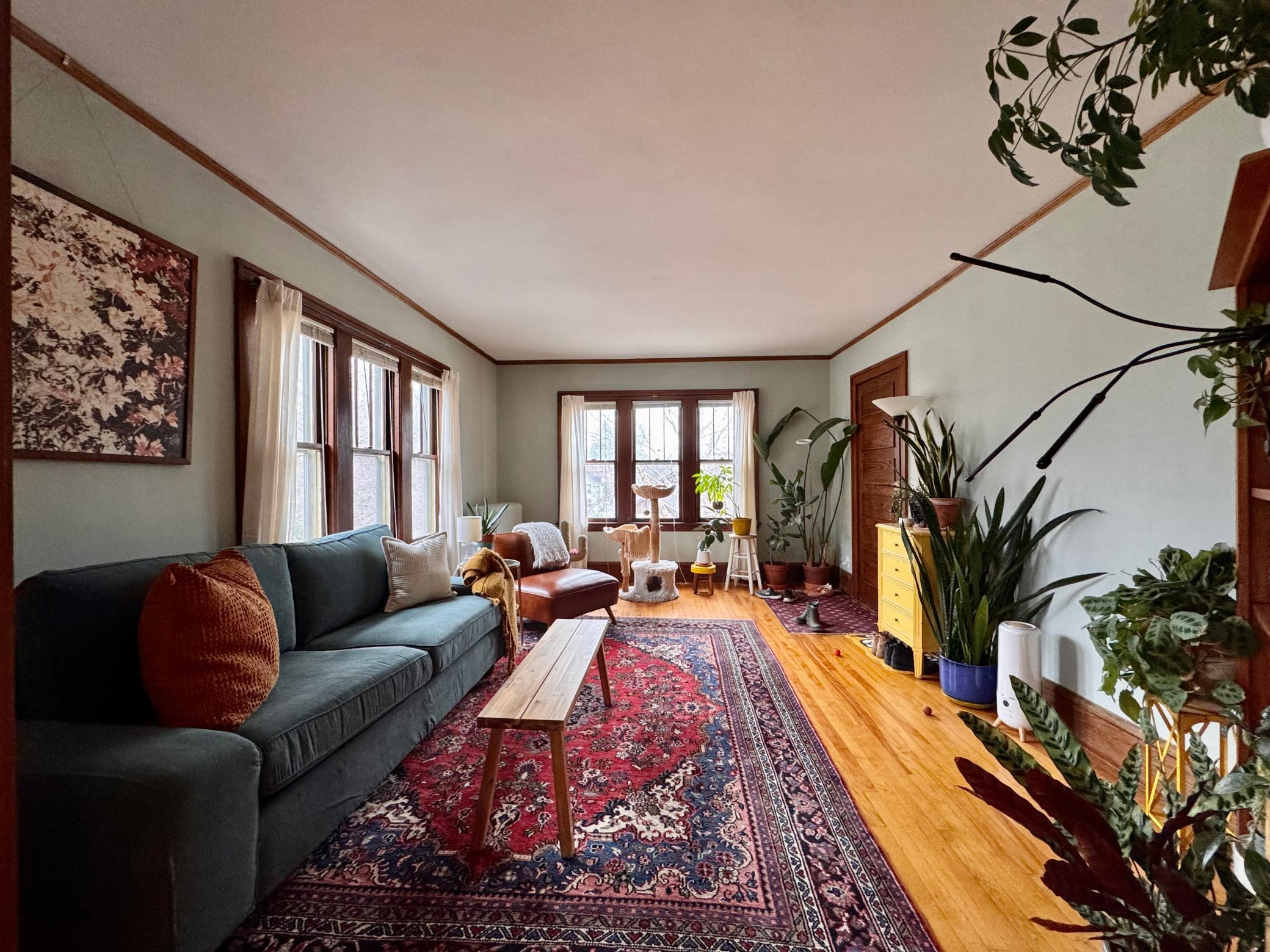 Unit 4 living room view.